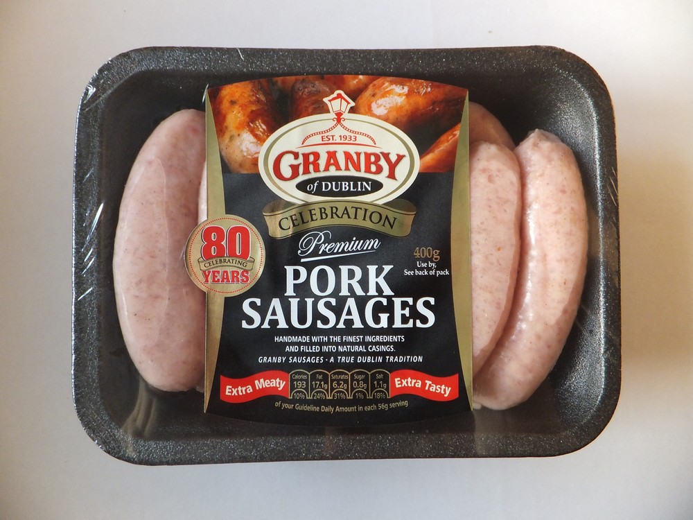 Granby pork sausages